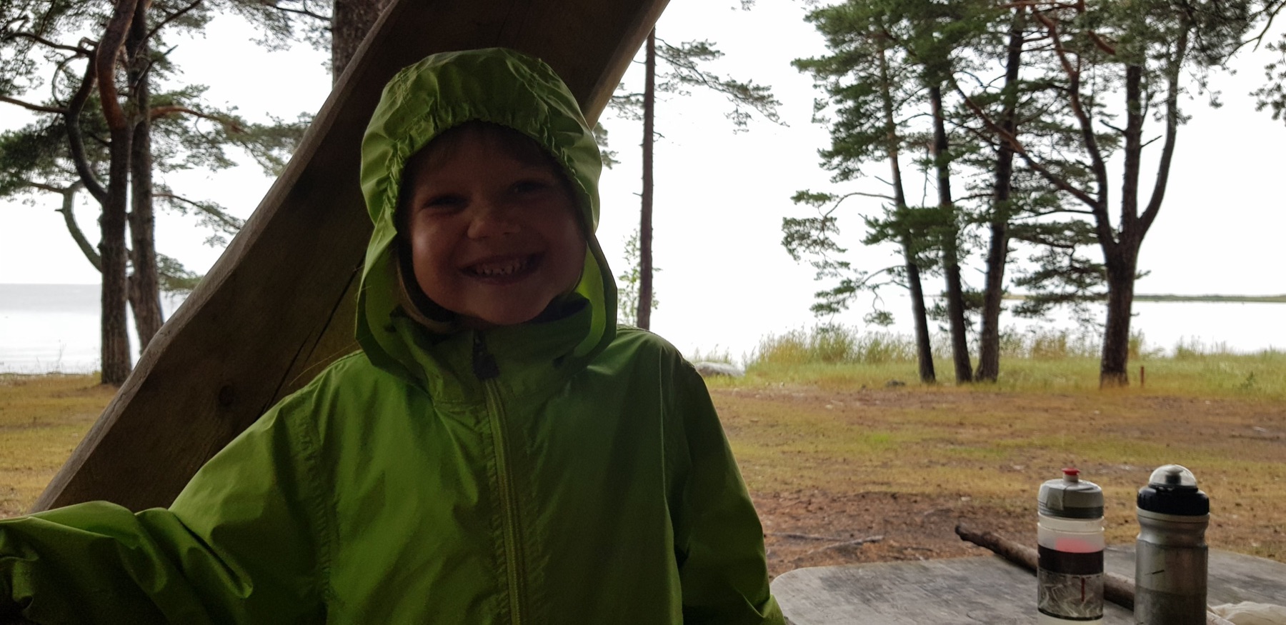 Kamperen in de regen